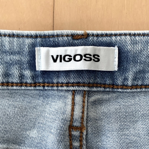 VIGOSS HIGH RISE ACE SKINNY JEANS in LIGHT WASH SZ 14/32 - Picture 6 of 13